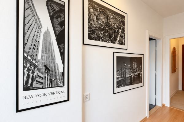Moderní Chodba S Newyorskými Fotografiemi