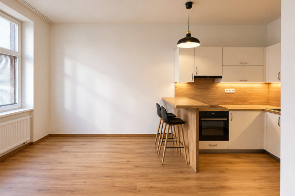Moderní Skandinávská Kuchyně S Barem